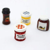 Yevison 1/6 1/12 Miniature Kitchen Food Coffee Jam Dollhouse Accessory Pretend Play Toy Adorable Quality and Practical