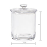 STORi Premium Quality Clear Plastic Apothecary Jars | Set of 3