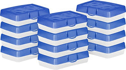 Storex Pencil Case, 8.38 x 5.63 x 2.5 Inches, Blue, Box of 12 (STX61613U12C)