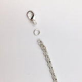 Dcatcher Rolo Chain Curb Chain Necklace Bulk Cable 11 Yards 3.2mm for Jewelry Making (Silver)