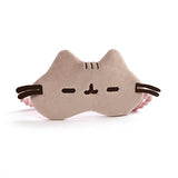 GUND Pusheen Cat Plush Stuffed Animal Slippers, Tan, 12" & Pusheen Cat Plush Stuffed Animal Sleep Mask, Gray, 8"