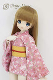 Petite Marie Japan for 1/4 Doll 16 inch 40cm MDD (Mini Dollfie Dream) MSD BJD Mini Kimono Hikara Fubuki Sakura Chirimen Pink Yellow Belt [No.0083] Clothes Only not Include Doll