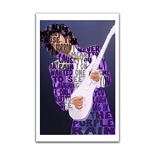 Prince lyrics text art print 11x17"