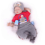 Kaydora Sleeping Reborn Baby Dolls, 22 Inch Lifelike Baby Boy Doll, Realistic Weighted Silicone Newborn Toddler for Boy