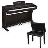 Donner DDP-300 Digital Piano + Solo Piano Bench with Storage