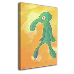 Bold And Brash Old Bold And Brash Squidward Art Hand Painted Oil Painting Abstract Canvas Wall Art Modern Style for Living Room Bedroom