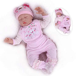 Kaydora Reborn Baby Dolls Girl, 22 Inch Sleeping Newborn Baby Doll, Realistic Baby Reborn Toddler