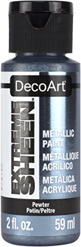DecoArt DPM12-30 Pewter Extreme Sheen Paint, 2 oz