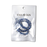 CHEAVIAN 60PCS 6mm Natural Blue Aventurine Gemstone Round Loose Beads Stone Beads for Jewelry