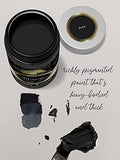 MyArtscape Titanium White + Black Acrylic Paint 300ml Bottle (10oz) Artist Quality - Lightfast - Heavy Body - Vibrant Color - Great Tinting Strength - Professional Grade Paints