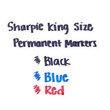 Sharpie 15674PP King Size Permanent Markers, Assorted Colors, 4-Count