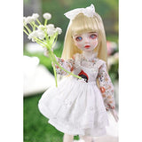 11.4in Mini 1/6 BJD Dolls Cute Girl SD Doll Full Set Ball Jointed Doll with Clothes + Shoes + Wig + 3D Eyes + Makeup, Box Packaging