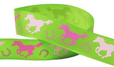 Hipgirl 25 Yards 7/8" Grosgrain Fabric Ribbon Cowgirl Set For Gift Package Wrapping, Hair Bow