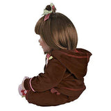 Adora ToddlerTime "Workout Chic" Doll with sporty brown velour two piece and coordinating sneakers