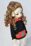 Doll Wigs JD243 Teddy Bear Curly BJD Wig 1/6 1/4 1/3 YOSD MSD SD Synthetic Mohair Doll Accessories (Brown, 6-7inch)