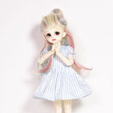 MonkeyJack Striped Skirt Dress Summer Clothes for 1/6 BJD Doll SD DOD Dollfie LUTS Clothing Accs