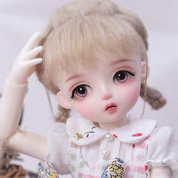 Olaffi 1/6 Girl BJD Doll 10 inch SD Dolls 10 Inch 15 Ball Jointed Doll DIY Toys with Full Set Clothes Shoes Wig Makeup Best Gift for Christmas