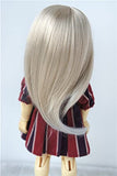 Doll Wigs JD078 Nature Straigth BJD Doll Wigs 1/6 1/4 1/3 Synthetic Mohair Doll Accessories (Blend Blond, 6-7inch)