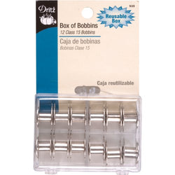 Dritz Bobbins - Class 15, Metal - 12 Ct.