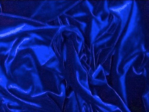 TRULY a Royal BLUE Stretch Velvet Fabric 60" Sold By The Yard GREAT hand