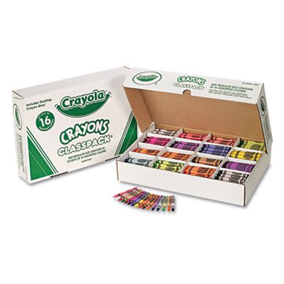 Classpack Regular Crayons, 16 Colors, 800/BX, Sold as 800 Each