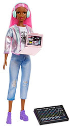 Barbie Career of The Year Music Producer Doll (12-in), Colorful Pink Hair, Trendy Tee, Jacket & Jeans Plus Sound Mixing Board, Computer & Headphone Accessories, Great Toy Gift