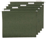 AmazonBasics Hanging File Folders - Letter Size, Green, 25-Pack