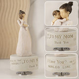 Music Box Mom Statue Gift - Mom Sculpted Hand-Painted Figure, to Mum Figurines from Son Duaghter Birthday for Mom Play You are My Sunshine