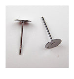 ALL in ONE Earring Making Kit: Stainless Steel Hypo-allergenic Earring Hooks, Flat Pad Findings,