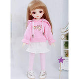 1/6 26Cm BJD Doll Full Set Ball Jointed SD Dolls + Wig + Clothes + Makeup + Shoes + Socks Best Gift for Childrens