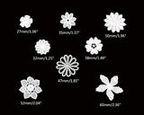 Honbay 40pcs Mix Style White Hollow Out Lace Flower Applique Patch Sewing Craft Decoration