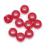 Bulk Buy: Darice DIY Crafts Pony Beads Plastic Transparent Christmas Red 9mm 480 pieces (1-Pack)