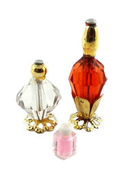 Melody Jane Dollhouse Miniature Bedroom Bathroom Accessory Set of Ladies Perfume Bottles B