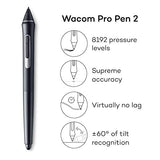 Wacom Cintiq 22 Drawing Tablet with HD Screen, Graphic Monitor, 8192 Pressure-Levels (DTK2260K0A) 2019 Version Bundle with Wacom Pro Pen Slim (KP301E00DZ)