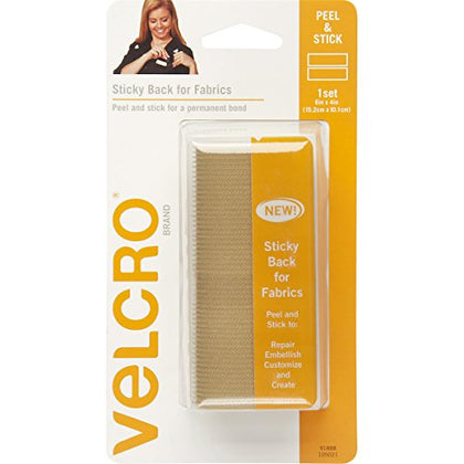 Velcro(R) Brand Sticky Back For Fabric Tape 4x6-Beige