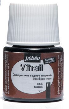 Vitrail Glass Paint 45ML Bottles (Brown)