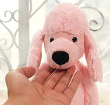 Poodle Plush Toy, 16 inch Stuffed Animal Throw Plushie Pillow Doll, Soft Pink Fluffy Puppy Dog Hugging Cushion - Present for Every Age & Occasion, Pink Poodle