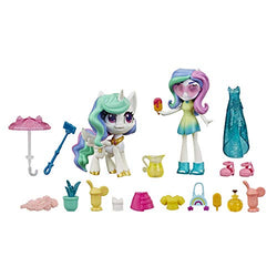 My Little Pony Equestria Girls Princess Celestia Potion Princess Set -- 3" Mini Doll & Toy Pony Figure with 20 Accessories