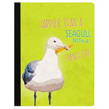 Tree-Free Greetings Seagull French Fry Soft Cover 140 Page  College Ruled Notebook, 9.75 x 7.25 Inches (CJ48364)