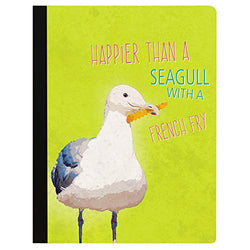 Tree-Free Greetings Seagull French Fry Soft Cover 140 Page  College Ruled Notebook, 9.75 x 7.25 Inches (CJ48364)