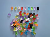Baisunt 90 Pcs Gummy Bear Charms Cute Resin Bear Beads for DIY Craft Slime Dollhouse Nail Art Decoration Keychain Jewelry Making