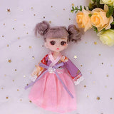 Lembani  1/8 BJD 11 Sets Cute Dolls Clothes Party Dress Outfits for 5-6inch Mini Girl Dolls, Fashion Doll Handmade Clothes Accessory for Kids Birthday Xmas Gifts