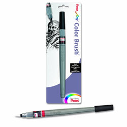 Pentel Arts Color Brush with Pigment Ink, Medium Tip, Black Ink, Pack of 1 (FP5MBPA)