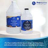 Pro Marine Supplies ProPour Epoxy Resin – Crystal Clear Epoxy Resin – Deep Pour Epoxy Resin for Castings and Artworks – Liquid Glass Epoxy for Large Castings and Coatings – Wet Gloss Finish