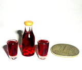 Fruit juice. Dollhouse miniature 1:12
