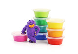Hey Clay Monsters - Colorful Kids Modeling Air-Dry Clay, 18 Cans with Fun Interactive App