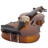 Cecilio CVN-300 Solidwood Ebony Fitted Violin with D'Addario Prelude Strings, Size 1/4