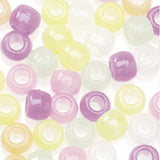 Bulk Buy: Darice DIY Crafts Pony Beads Plastic Glow in the Dark 6 x 9mm 70 pieces (12-Pack)