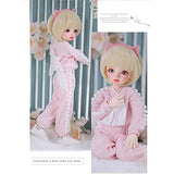 ZDD Pink Suit 1/6 BJD Doll, Ball Jointed Doll 28cm Cosplay Fashion SD Dolls Full Set Movable Joint Best Gift for Girls Favorites Souvenir