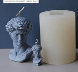 2 Sizes-David Figure Aroma Silicone Candle Mold Plaster Mold DIY Candle Mold Candle Craft BLM236